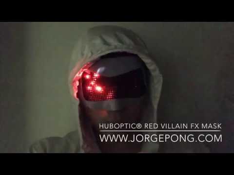 Red-Eyed Robot Logo - Red Villain FX Mask - new Cyborg Mask - Red Eyes Robot Mask - DJ ...