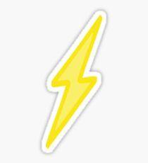 Yellow Lightning Bolt Logo - Lightning Bolt Drawing Stickers | Redbubble
