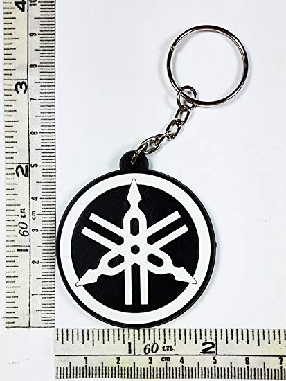 Yamaha Circle Logo - Amazon.com : Black White Yamaha Circle Logo Keychain Key ring Rubber ...