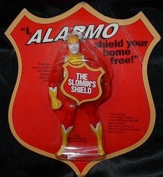 Sloman Shield Logo - Free: Still SEALED 1990s ALARMO the Slomin Shield Alarm Mascot ...