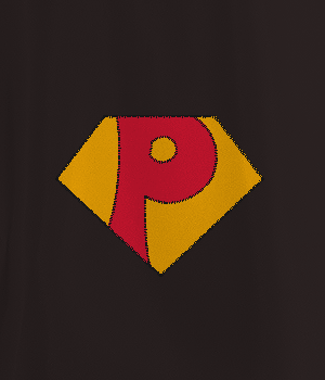 Yellow and Red P Logo - P Superhero Capes - Custom Adult and Kids Superhero Capes, Tutus ...
