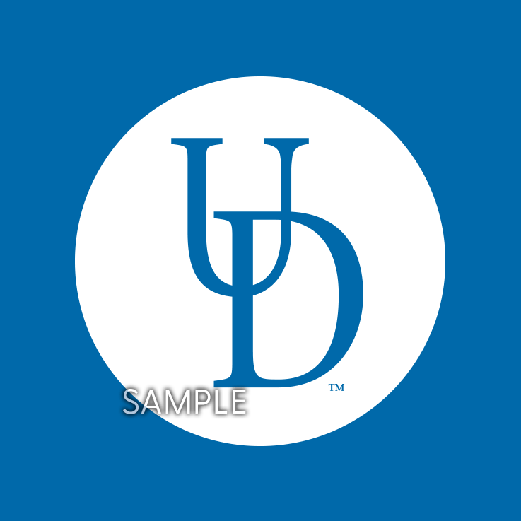 White with Blue S Logo - Logos. University of Delaware