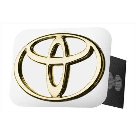 Gold Toyota Logo - AUTO GOLD TTOYG Gold Hitch Cover With Toyota Logo