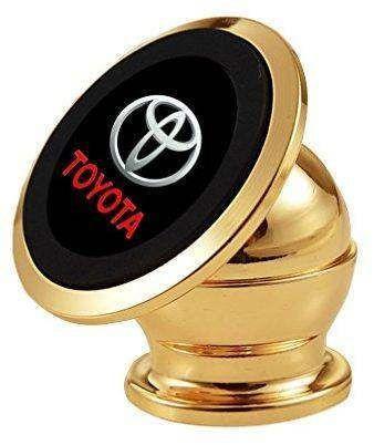 Gold Toyota Logo - Degrees Rotatable Smartphone Holder with Toyota Logo, Gold