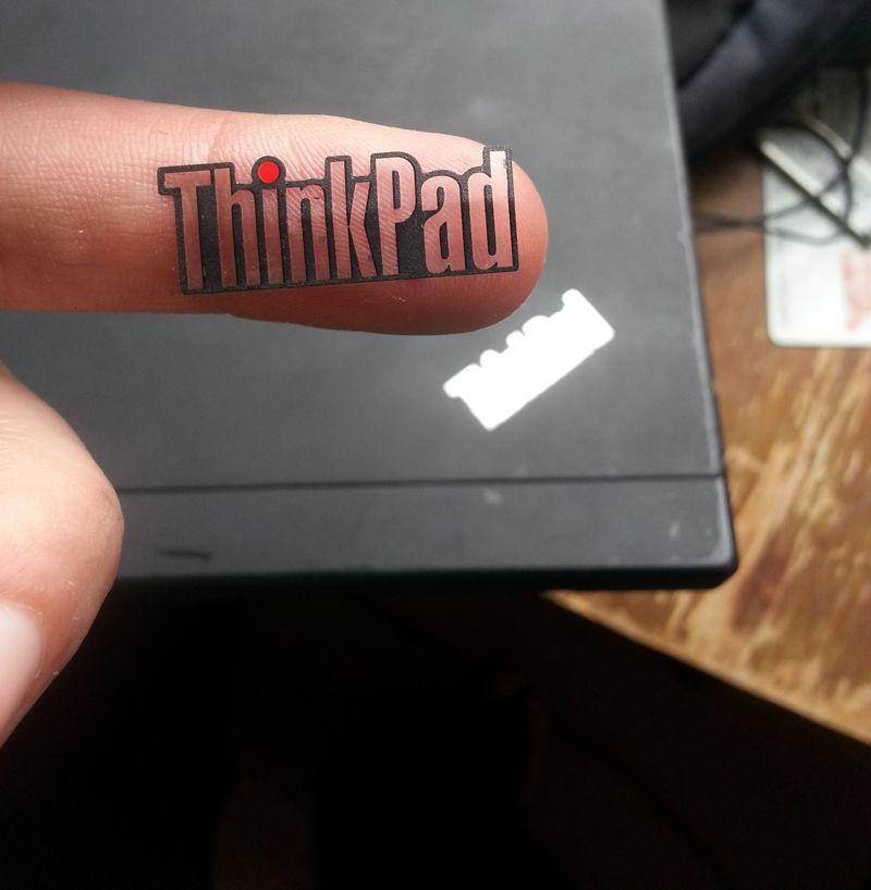 ThinkPad Logo - My X200 got so hot the ThinkPad logo slid off. : thinkpad