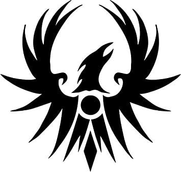 Rainbow Phoenix Logo - Amazon.com: Phoenix Rising Symbol Vinyl Decal Sticker- 6