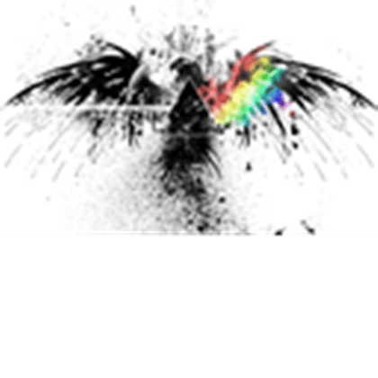 Rainbow Phoenix Logo - The black rainbow phoenix - Roblox