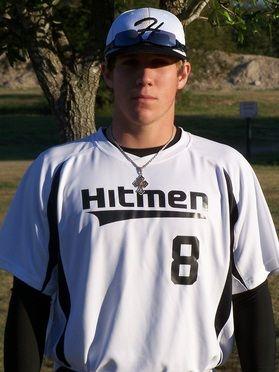 Texas Hitmen Baseball Logo - Zach Chaffin #8 - Texas Hitmen Baseball