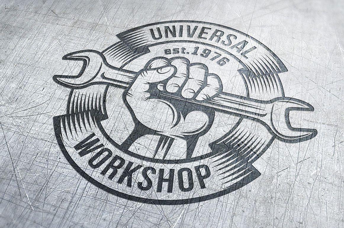 Workshop Logo - Repair workshop logo set