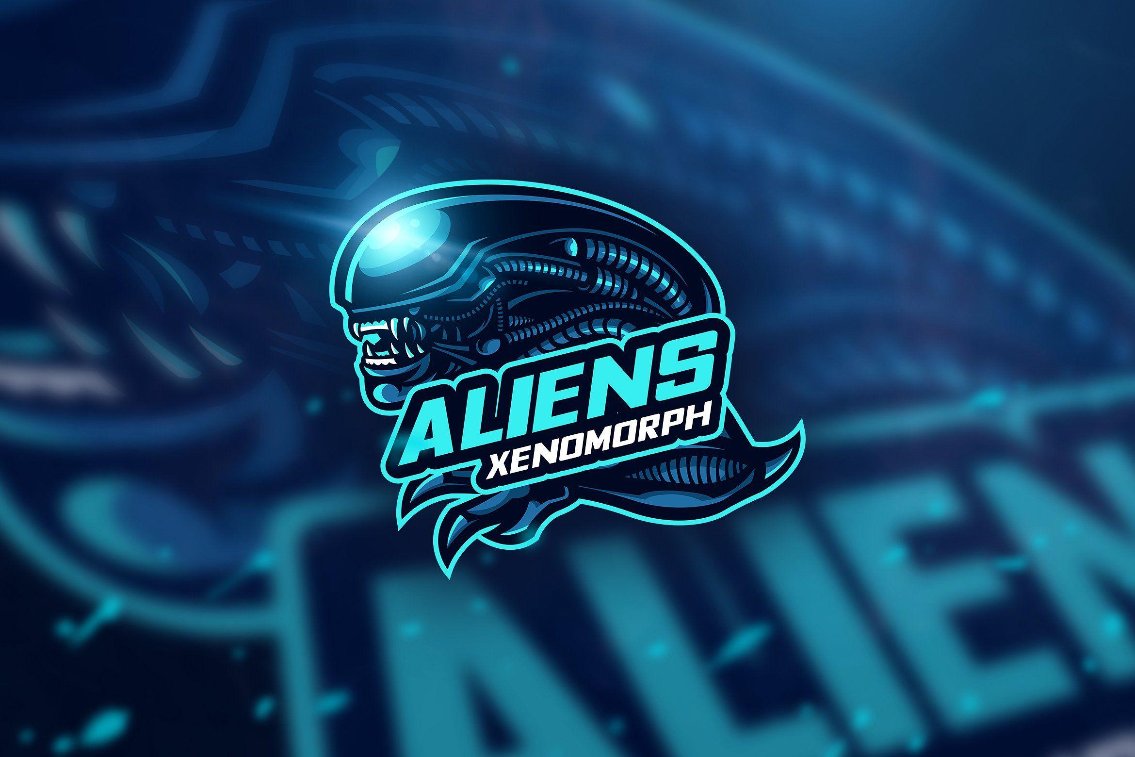 Alien Xenomorph Logo - AlienXenomorph - Mascot &Esport Logo ~ Logo Templates ~ Creative Market