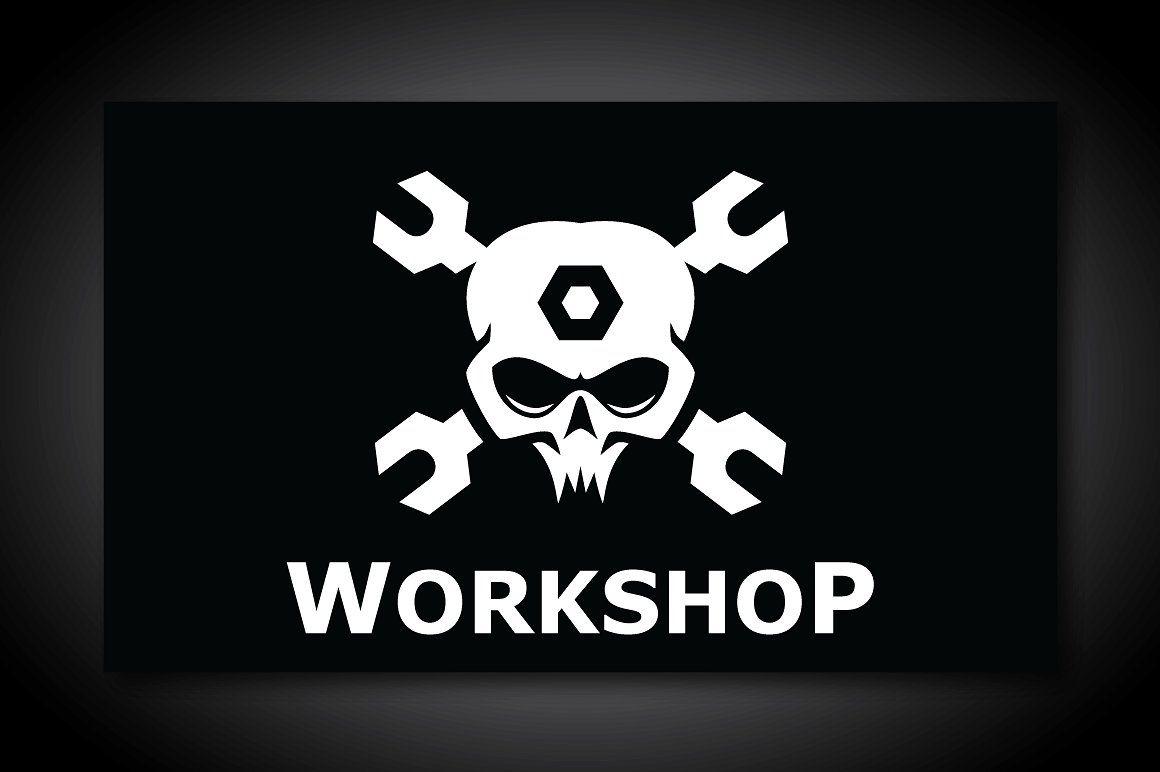 Workshop Logo - Workshop Skull Logo Template ~ Logo Templates ~ Creative Market