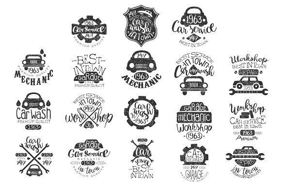 Workshop Logo - Mechanic Workshop Vintage Stamp ~ Logo Templates ~ Creative Market