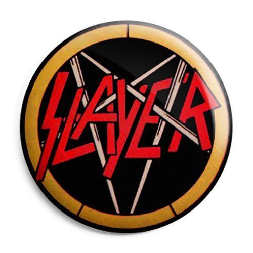 Slayer Logo - Slayer Pentagram Logo - Thrash Metal Button Badge, Fridge Magnet ...
