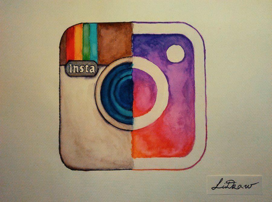 Instagram Old Logo - Watercolor old vs new instagram logo by LiDraw | ☾drawings ...