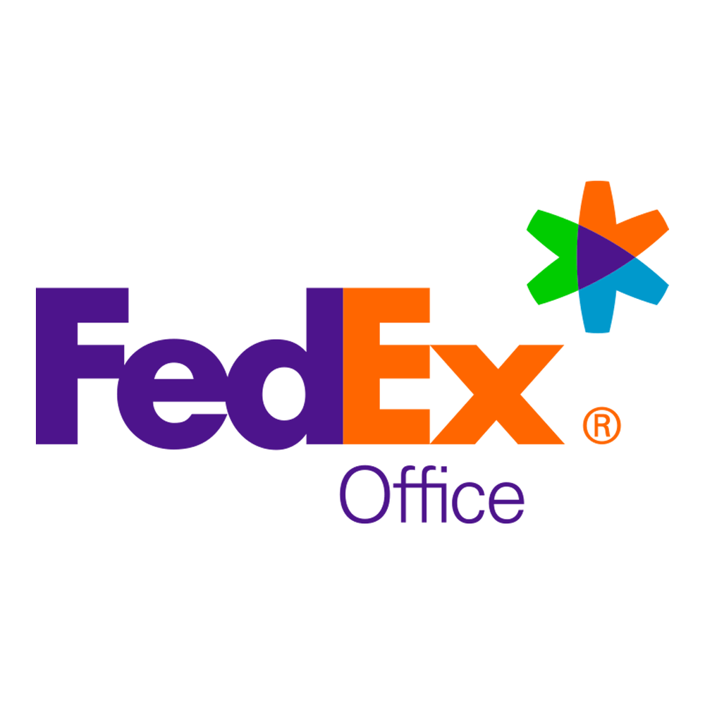 Orange and Violet Logo - FedEx Office purple orange Logo - Yelp