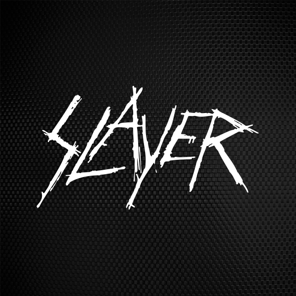 Slayer Logo - Simple color vinyl Slayer Logo | Stickers Factory