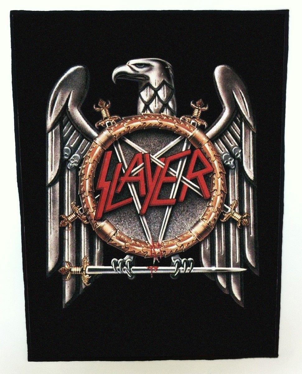 Slayer Logo - Slayer - Logo backpatch (standard size) - www.madprinting.net Mad ...