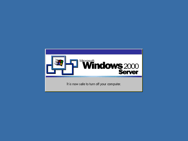 Windows 2000 Server Logo - GUIdebook > Screenshots > Windows 2000 Advanced Server