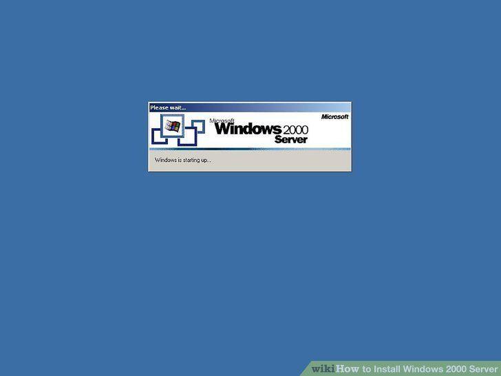 Windows 2000 Server Logo - How to Install Windows 2000 Server (with Picture)