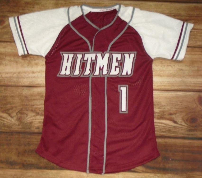 Texas Hitmen Baseball Logo - Hitmen Baseball custom jersey created at Grundmann's Athletic Co