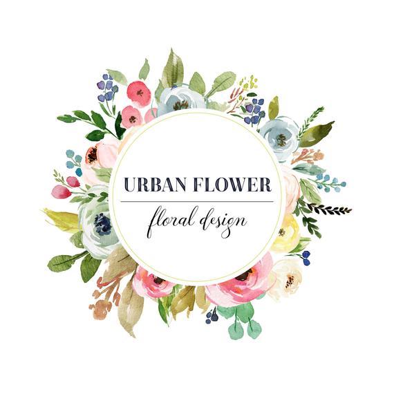 Floral Logo - Floral Logo Premade Logo Design Floral Frame Logo Circle | Etsy
