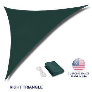 Right Triangle Green Logo - Green Right Triangle Sun Shade Sail Fabric Awning Top Canopy ...