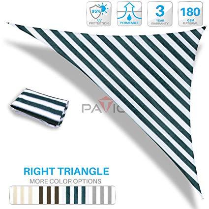 Right Triangle Green Logo - Amazon.com : Patio Paradise 18' x 24' x 30' Green & White Stripes