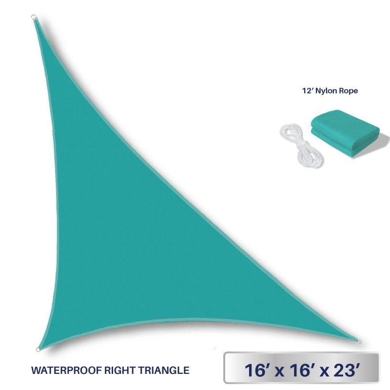 Right Triangle Green Logo - Windscreen4less 16' x 16' x 22.6' Right Triangle