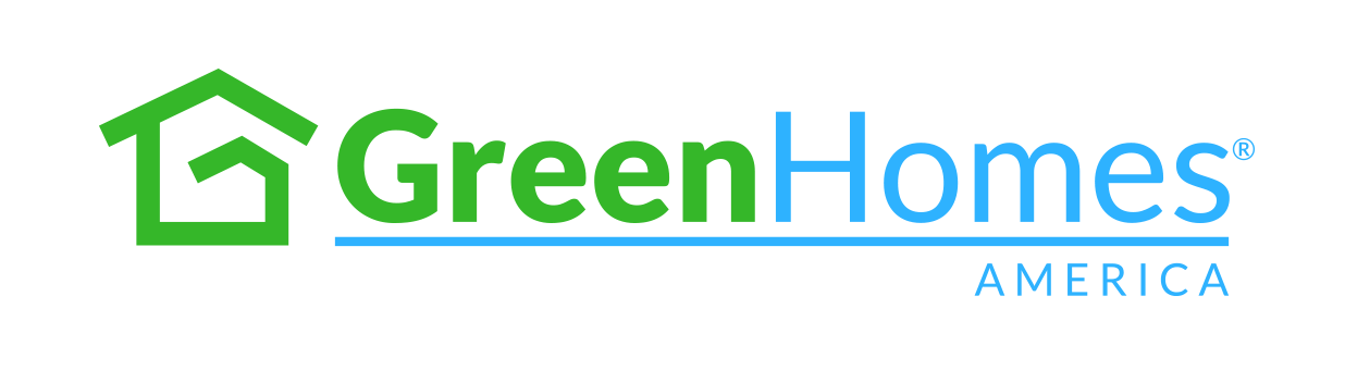 Green Home Logo - GreenHomes America - Improving Homes One Home At A Time