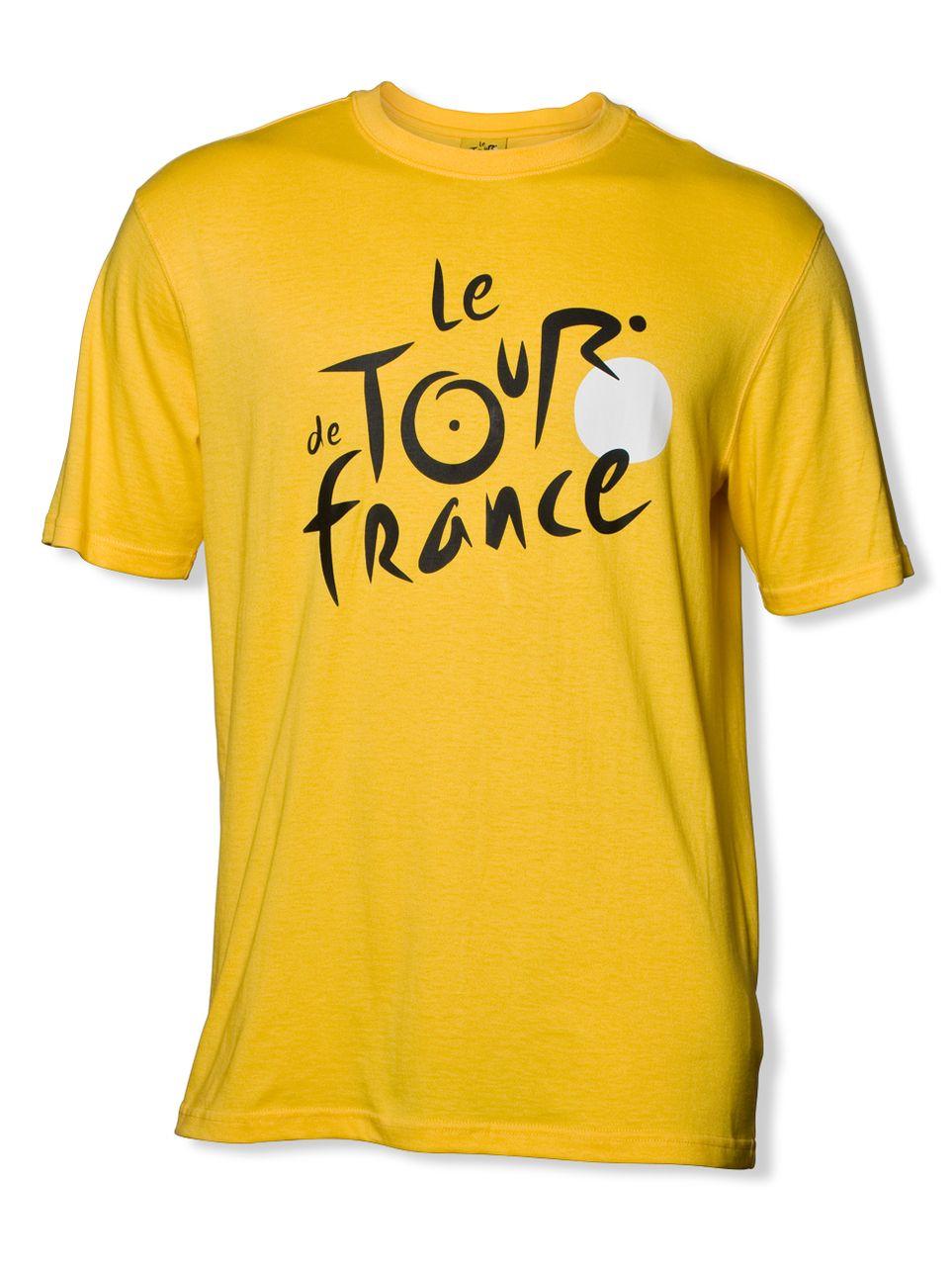 Le Tour De France Logo - le Tour de France Logo T-Shirt in Yellow. Adult sizes. - Peak Cycle Wear