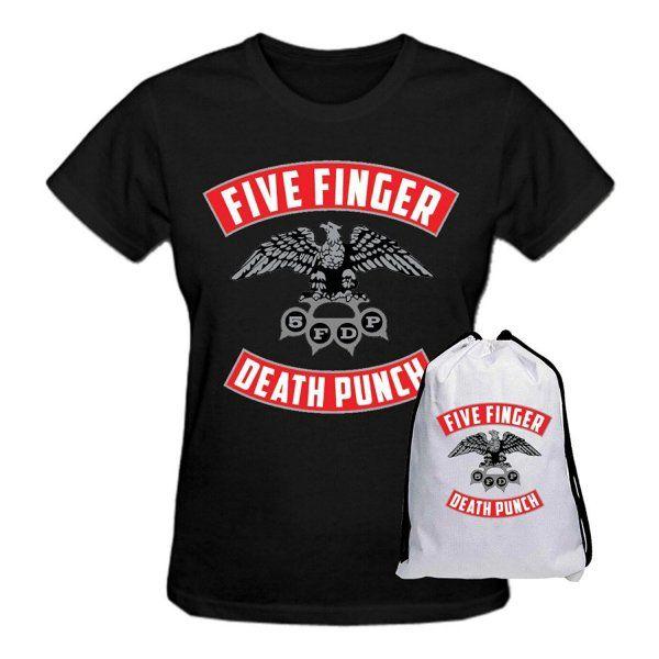 5FDP Eagle Logo - Five Finger Death Punch Eagle Logo T Shirt for Womens ...