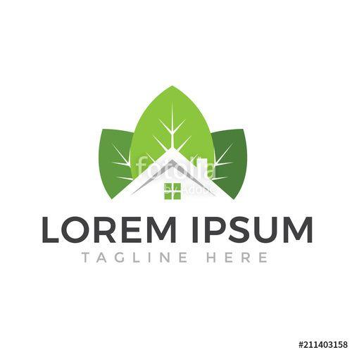 Green Home Logo - Green Home Logo Vector Stock Image And Royalty Free Vector Files