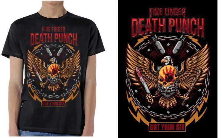 5FDP Eagle Logo - Five Finger Death Punch Eagle Punch Adult Mens Music T Tee Shirt