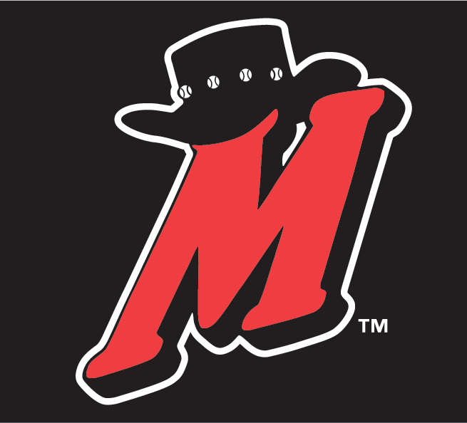 Red M Logo - High Desert Mavericks Cap Logo League (CAL)