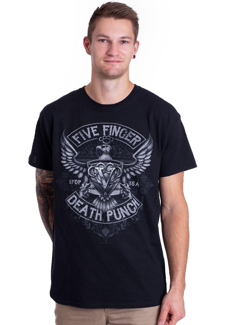 5FDP Eagle Logo - Five Finger Death Punch Eagle Crest Shirt Hard
