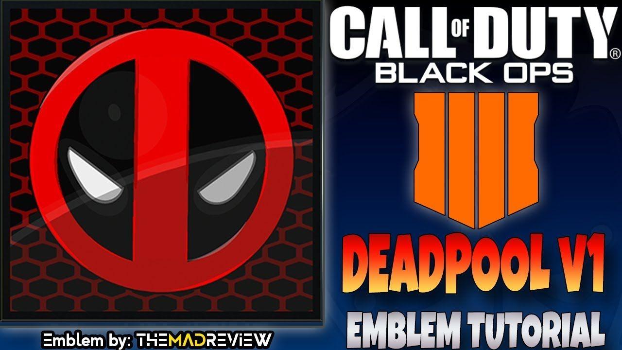 Orange Deadpool Logo - COD BO4 Black Ops 4 Marvel's 