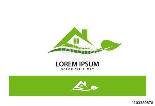 Green Home Logo - Leaf Home Logo Vector