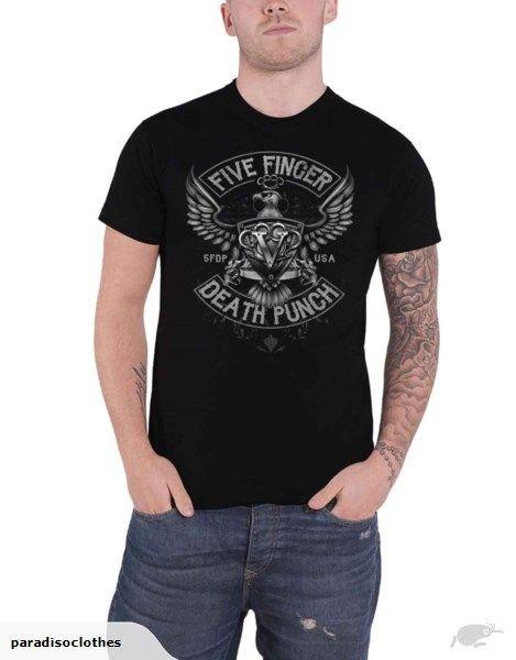 5FDP Eagle Logo - Five Finger Death Punch T Shirt Howe Eagle Crest Logo new Official ...