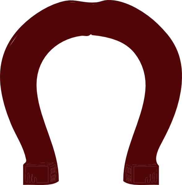 Maroon Horseshoe Logo - Horseshoe Clip Art at Clker.com - vector clip art online, royalty ...