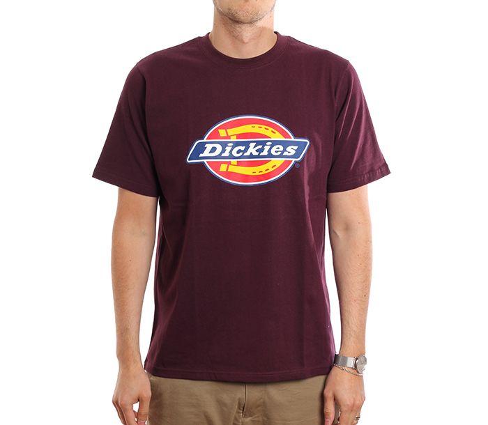 Maroon Horseshoe Logo - Dickies Horseshoe Tee Maroon - Boardvillage