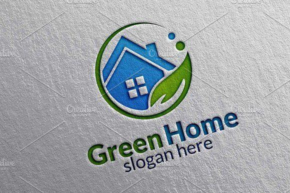 Green Home Logo - Green Home, Real estate Logo by denayunebgt on @creativemarket ...