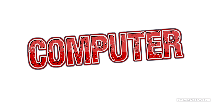 Red Computer Logo - computer Logo. Free Logo Design Tool from Flaming Text