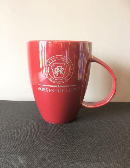 Maroon Horseshoe Logo - Iridescent Mug Maroon – Railroaders Memorial Museum