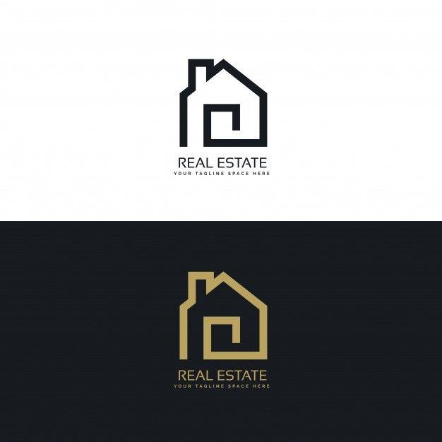 Real Estate Com Logo - Creative real estate logo design Vector | Free Download