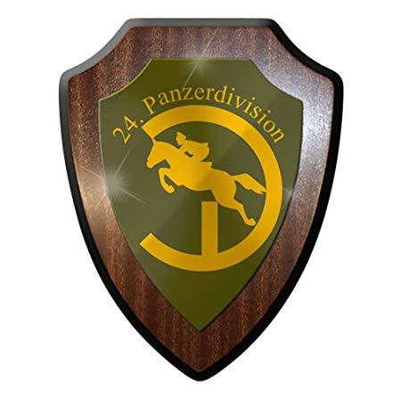 The Division Shield Logo - Coat Of Arms Wall Shield Logos Pzdiv 24th Panzer Division Tank