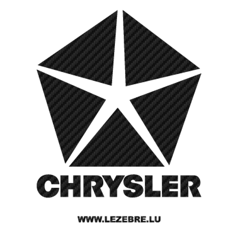 Chrystler Logo - Chrysler Logo Carbon Decal 5