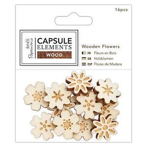 Rustic Wood Flowers Logo - Elements Wood Papermania Rustic Craft Collection - Wooden Flowers ...