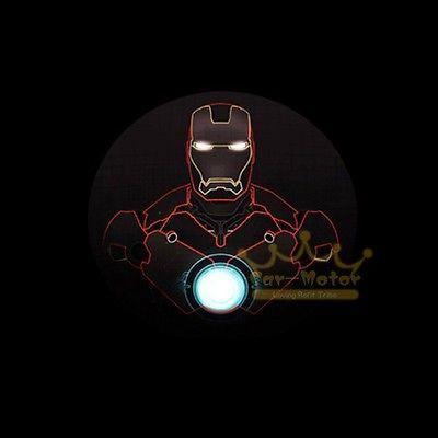 Iron Man Logo - 3D IRON MAN Logo Motorcycle Shadow Spotlight Laser Projector CREE ...