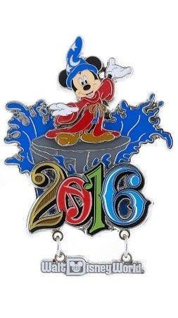 Walt Disney World 2016 Logo - Disney Magnet - 2016 Sorcerer Mickey - Walt Disney World - Metal