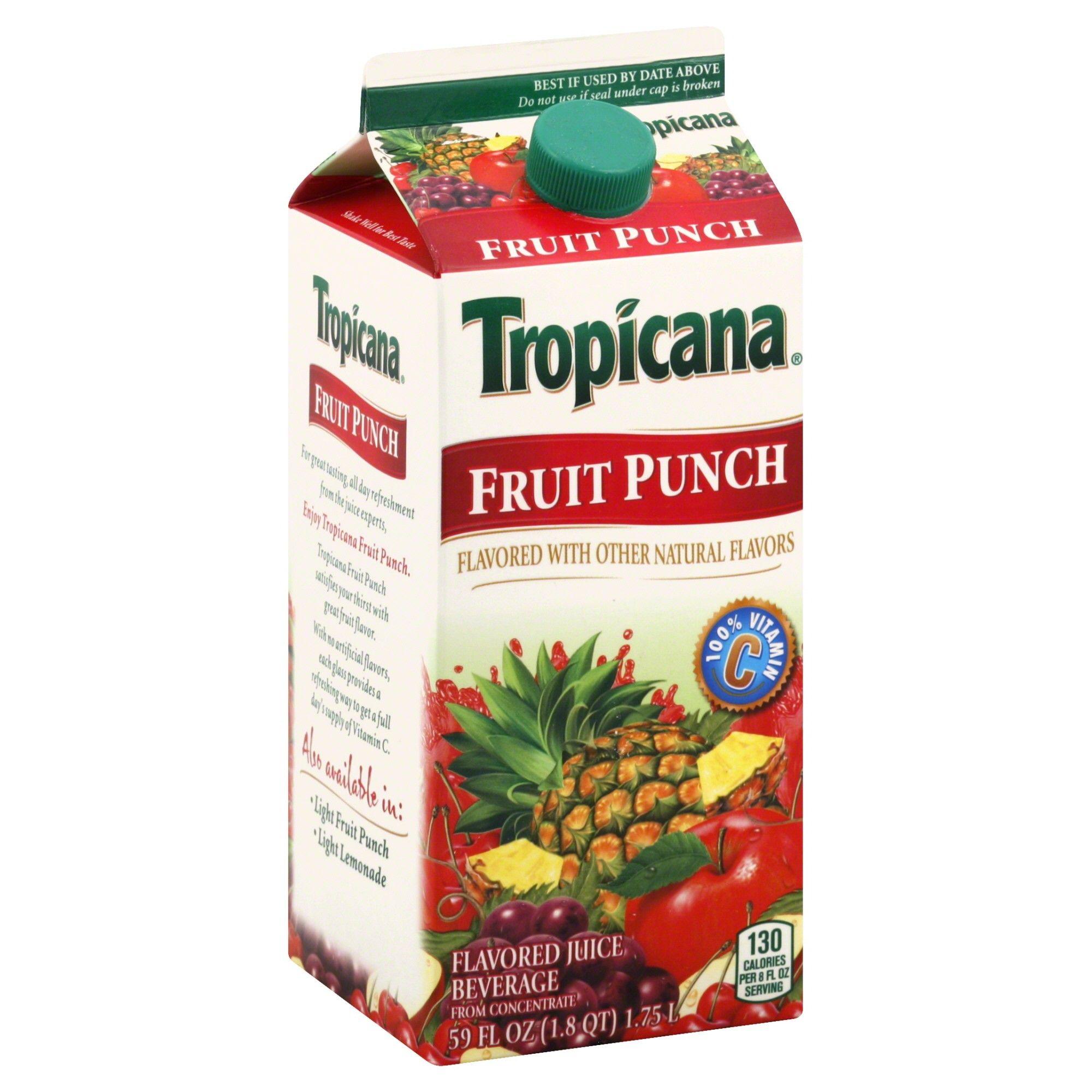 Tropicana Fruit Punch Logo - Tropicana Juice Beverage, Fruit Punch 59 fl oz (1.8 qt) 1.75 lt ...